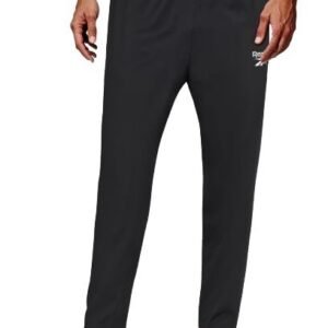 Reebok Men's Track Pant | Training | Essential Poly Knit Trackpnat | Regular FIT | 100% Polyester with Speedwick tech