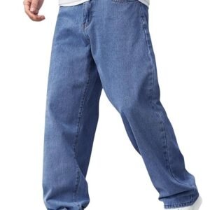 Lymio Baggy Denim Jeans Pants for Men (L-Jeans)