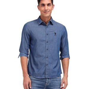 U.S. Polo Assn. Denim Co. Men's Solid Slim Fit Shirt