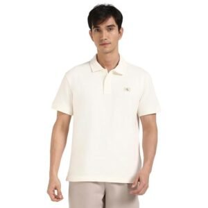 Calvin Klein Jeans Men's Solid Relaxed Fit Polo Shirt