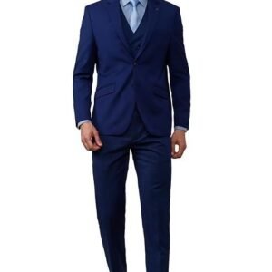 Van Heusen Men's Wool Blend Single Breasted-2 Button Suit Dress Set
