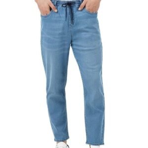 INKD Men's Jogger Jeans - Mid-Rise | Cotton Blend | Stretchable Fabric| Elasticated Waistband | Classic 5 Pocket Styling | Jeans for Men